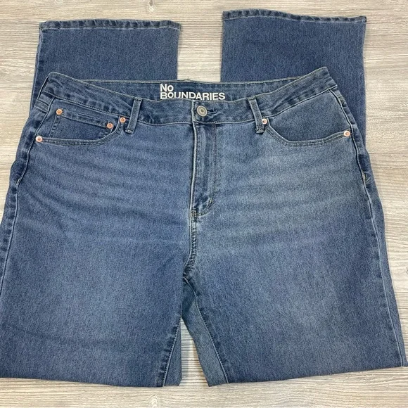 No Boundaries Dark Blue Straight Leg Jeans Plus Size 20 Women’s Basic Minimal - Picture 3 of 7